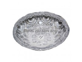 8843#TRANSPARENT FRUIT PLATE 23.5*7CM